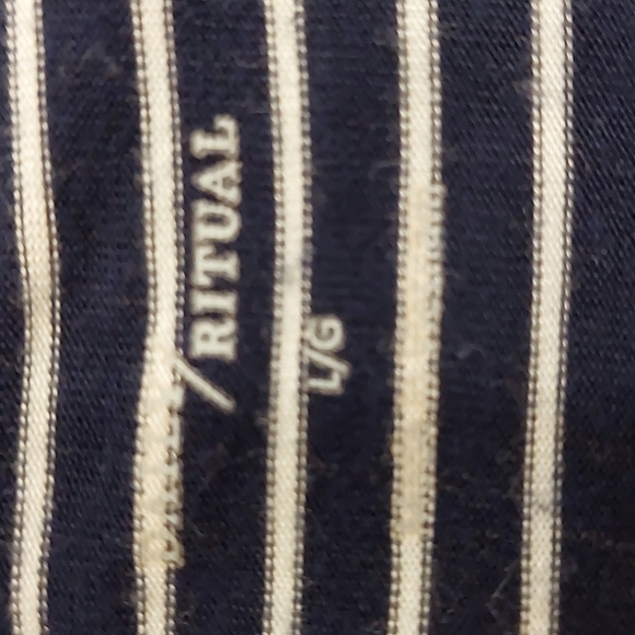 Daily Ritual Striped Navy Racerback Dress - Picture 8 of 9